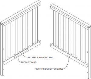 Left Right Crib Side x 1