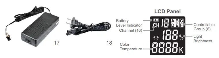 Godox LED1000 LED Video Light-Parts12