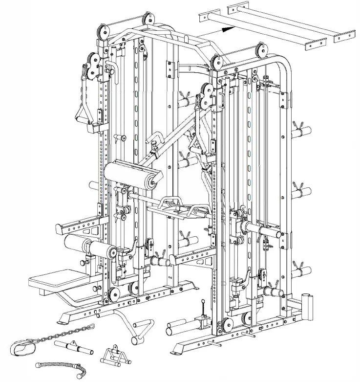 The F-G3-BASE shown with available attachments