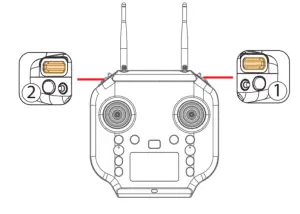 SwellPro GC2 S Waterproof Low Light 2 Axis Gimbal Camera - controller1