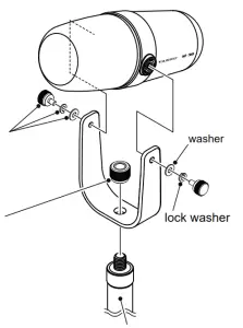YAESU M 90 MS Microphone Stand Kit - switch