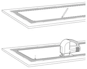 Kraus Ripiano Series KGTW1-33 Top Mount Kitchen Sinks - Cut Opening