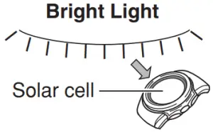 watch exposed to bright ligh