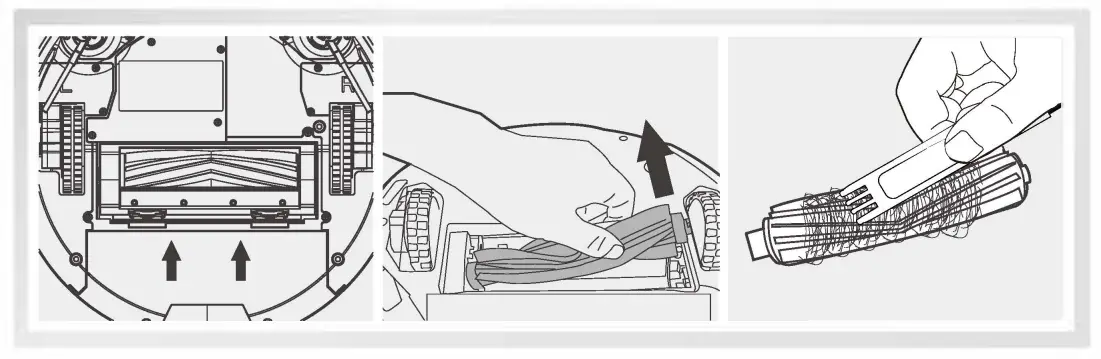 Vacuuming & Mopping Robot ZACO A9s - Cleaning Roller Brush