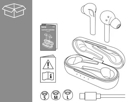 hama 00184123 Spirit Go Bluetooth Earphone- Unpack
