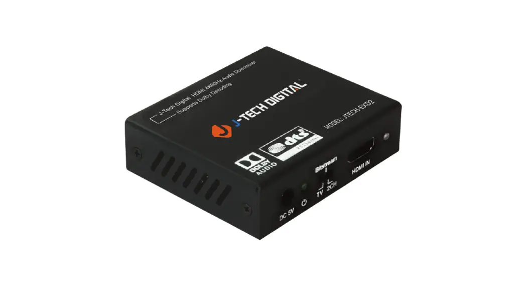 J-tech Digital Jtd-643 Hdmi 2.0 Audio Extractor With Downmix User Manual