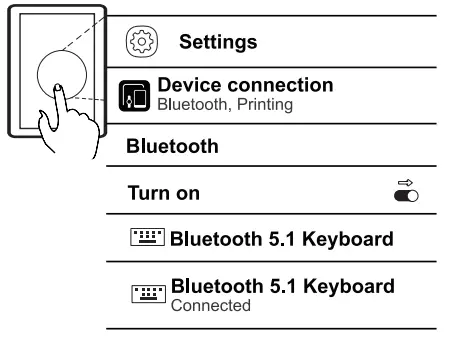 SeenDa ISJ DJC03 7 Color Backlit Wireless Keyboard - pairing steps
