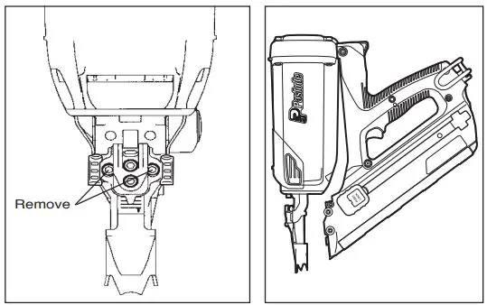 Paslode CFN325XP Cordless Framing Nailer User Manual - Clearing a Jam