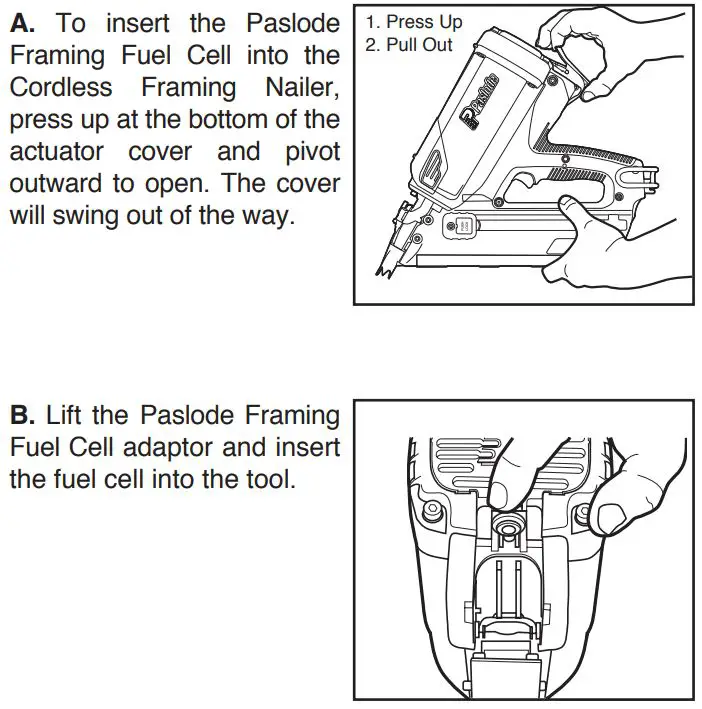 Paslode CFN325XP Cordless Framing Nailer User Manual - Framing Fuel Cell