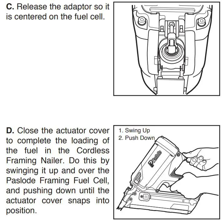 Paslode CFN325XP Cordless Framing Nailer User Manual - Framing Fuel Cell