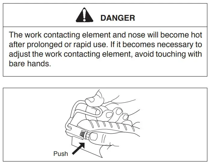 Paslode CFN325XP Cordless Framing Nailer User Manual - Push