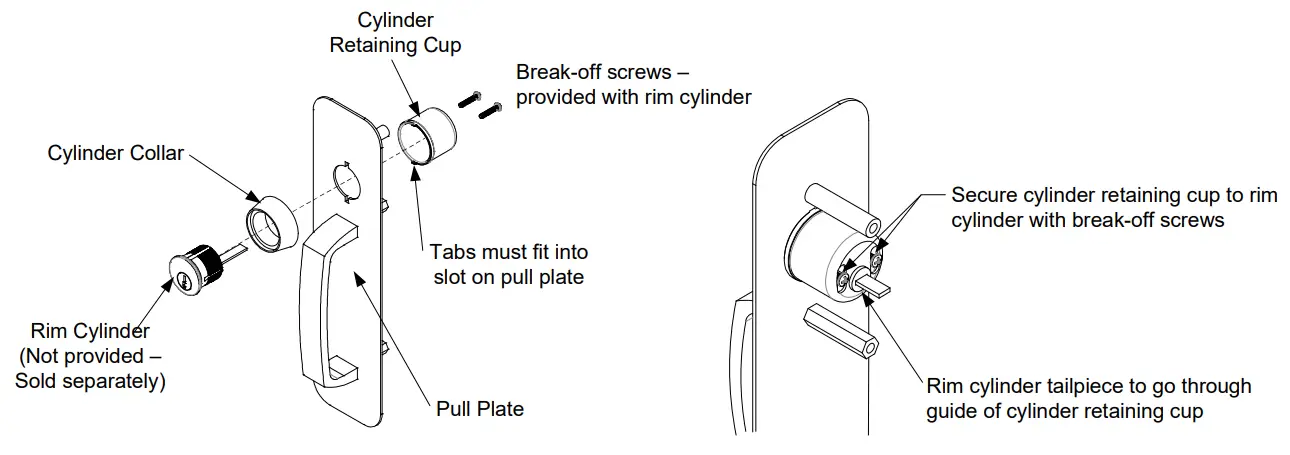 SDC SP403U Saturn Key Retracts Latchbolt - Cylinder