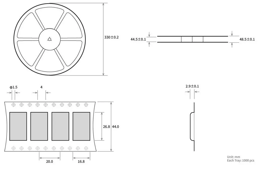 EBYTE E72 2G4M20S1F CC2652RB Multifunctional SoC Wireless Module - packing