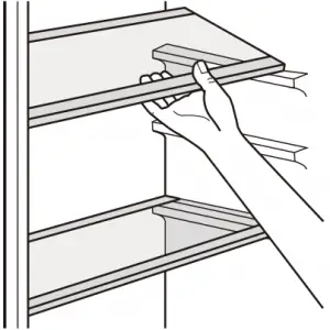 Movable shelves