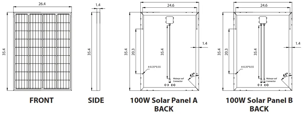 SereneLife 2 Pcs. Portable Mono Solar Panel Starter Kit---- 06
