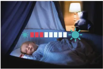 global BC50 5.0 Inch Video Baby Monitor - BRIGHTNESS SETTING 2