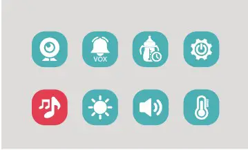 global BC50 5.0 Inch Video Baby Monitor - LULLABIES 1