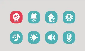 global BC50 5.0 Inch Video Baby Monitor - MENU SETTINGS 1