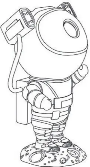 CLOSUNT Astronaut Star Projector Kids Night Ligh