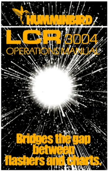 HUMMINBIRD LCR3004 Portable Fish Finder .