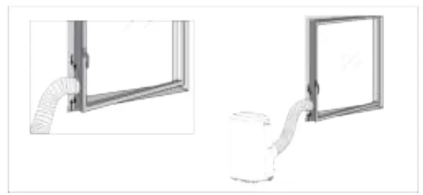 bol com 352900 Smart Air Conditioner with Remote Control - condition hose is placed