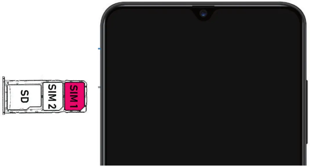 RAZ Memory Cell Phone-- Place the SIM Card