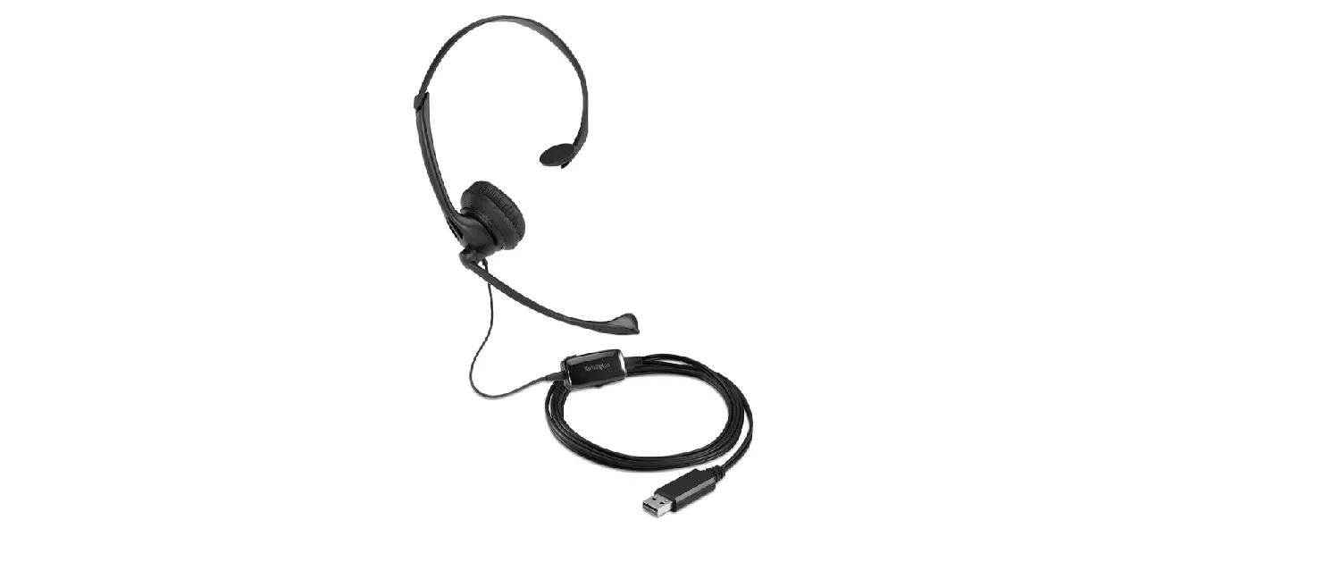 Kensington Usb Mono Headset With Mic And Volume Control Instructions Manual Kensington Usb Mono Headset With Mic And Volume Control Instructions Manual