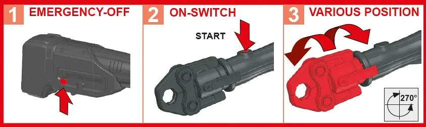 ROTHENBERGER 1000003453 Romax 4000 Brushless Cordless Press Machine and Jaws-3