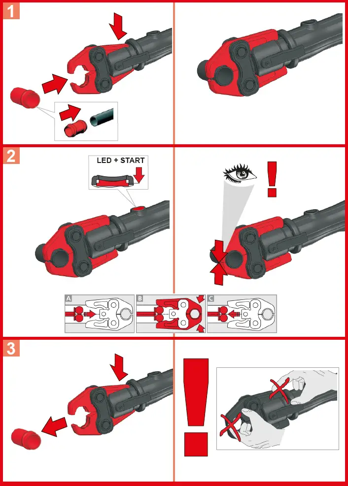 ROTHENBERGER 1000003453 Romax 4000 Brushless Cordless Press Machine and Jaws-6