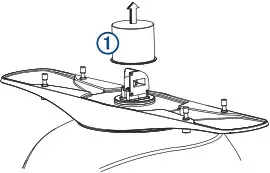 GARMIN GMR Array Radar-i antenna on the radar