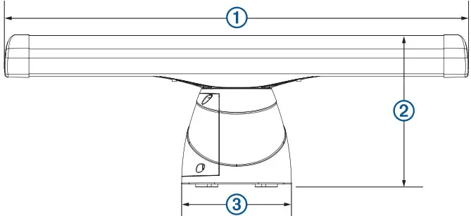 GARMIN GMR Array Radar-i mounting 77