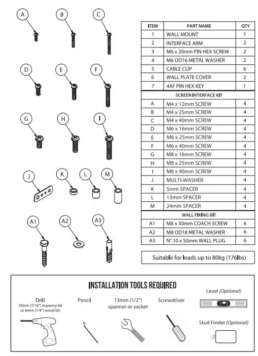 B-TECH-AV-MOUNTS-BT8237-Flat-Screen-Articulating-Wall-Mount-FIG-2