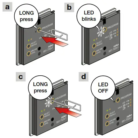 niko Connected Dimmer 3 200W 2 Wire - Reset
