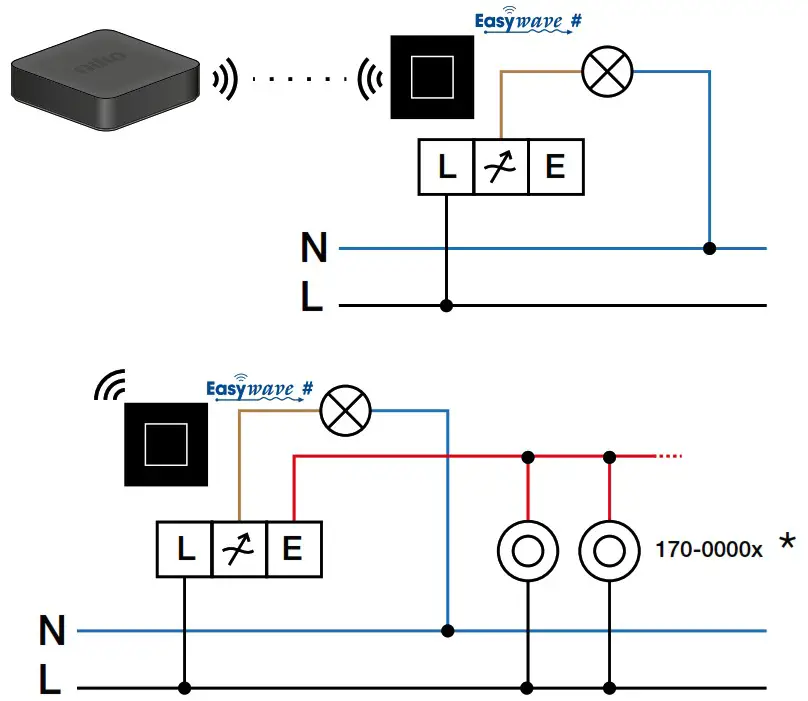 niko Connected Dimmer 3 200W 2 Wire - Wiring