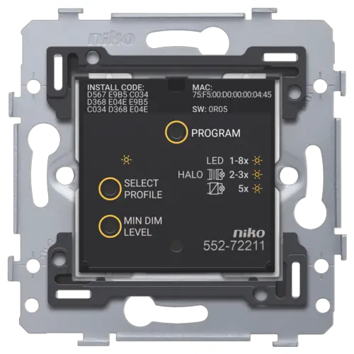 niko Connected Dimmer 3 200W 2 Wire - cover