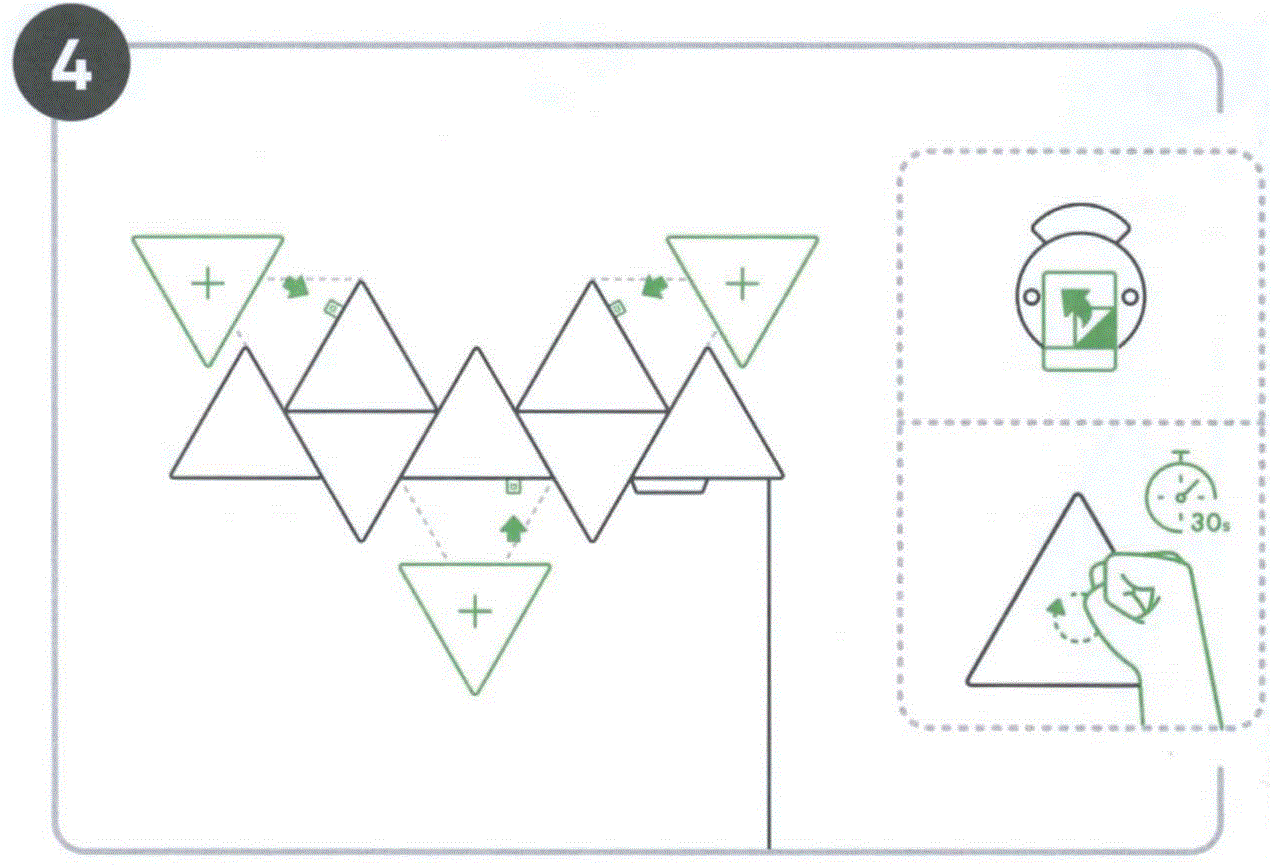 nanoleaf Shapes Triangles Expansion Pack- 3 Pack User Guide - assembly