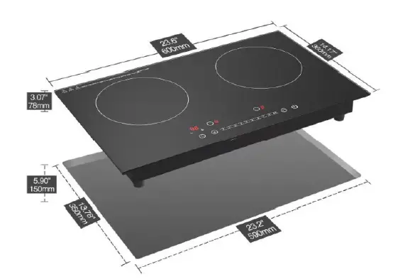 VEVOR XM-DX9 Electric Induction Cooktop Built-In Stove fig 8