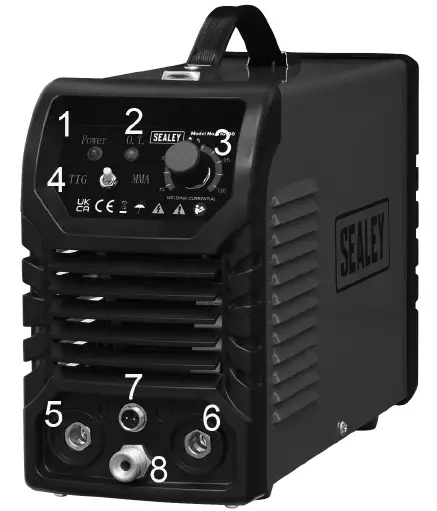 SEALEY TIG130 TIG-MMA Inverter Welder FIG 2