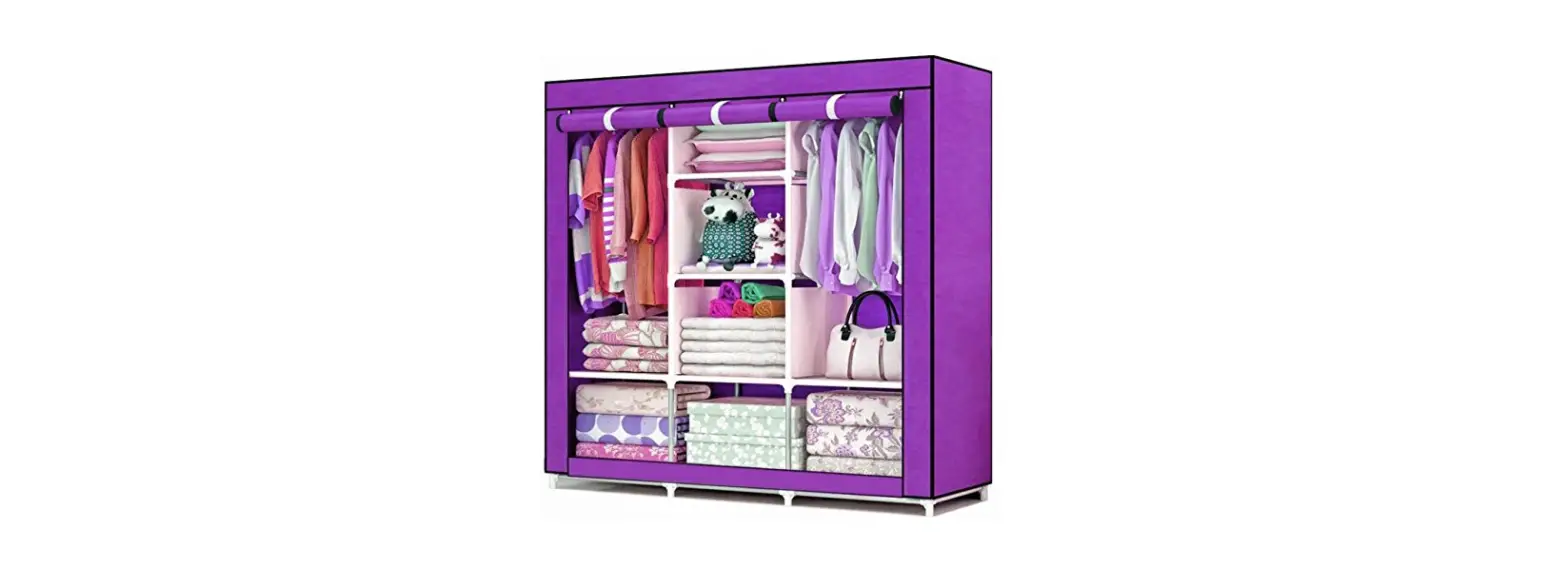 Hcx Storage 88130 Storage Wardrobe Folding Cloth Instruction Manual