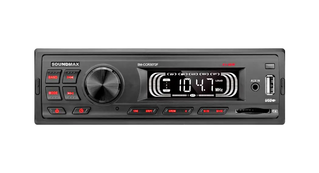 Soundmax Sm-ccr3072f Usb/sd Media Player Instruction Manual