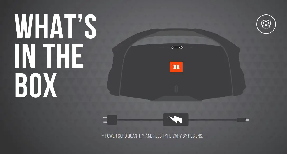 JBL Boombox 2 Speaker - What's in the box