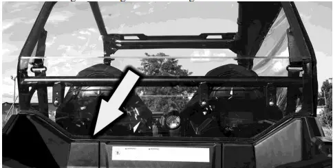 FALCON RIDGE PO-RZR-S4-RW02 Polaris RZR S4 Poly Rear Window-fig2