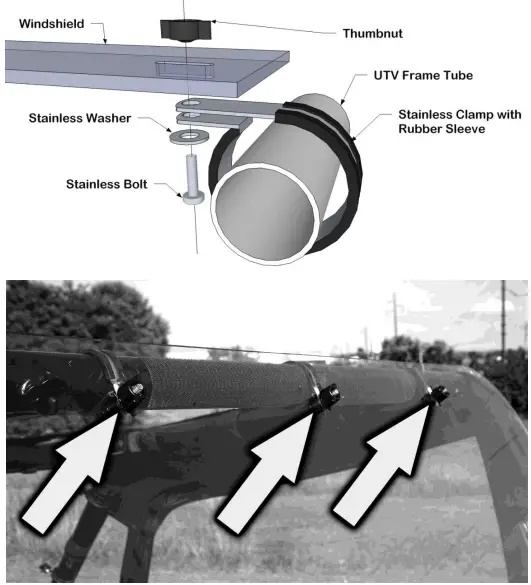 FALCON RIDGE PO-RZR-S4-RW02 Polaris RZR S4 Poly Rear Window-fig3