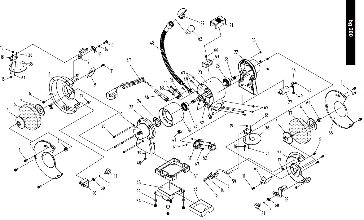 scheppach 4903104901 Cordless 6 Inch Bench Grinder - Fig 3