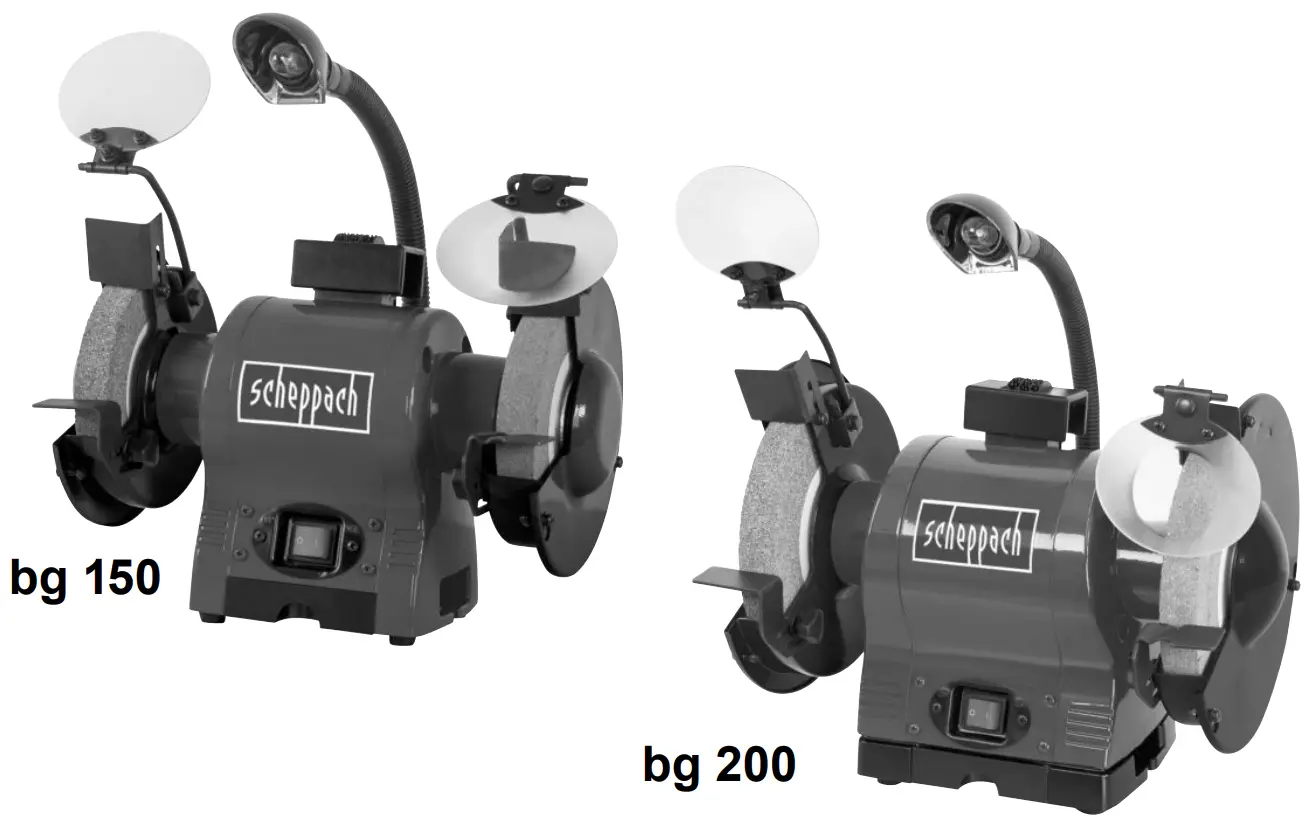 scheppach 4903104901 Cordless 6 Inch Bench Grinder