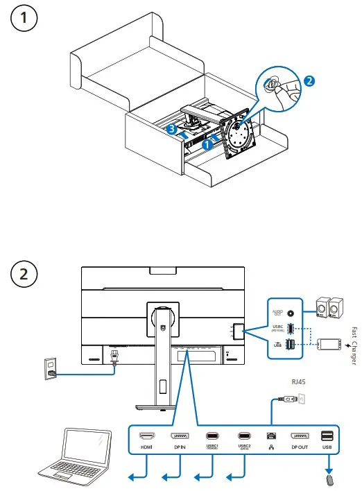 PHILIPS 24B1U5301H Business Monitor - Contents 2