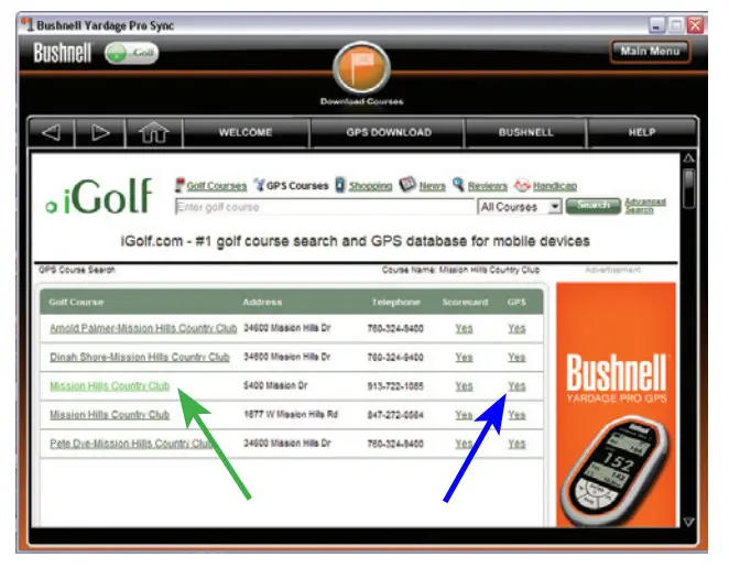 Bushnell 368100 Golf GPS - Click Yes