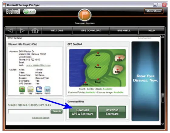 Bushnell 368100 Golf GPS - Download gps