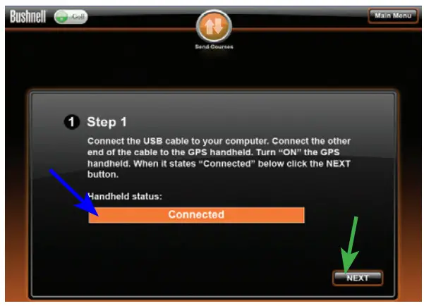 Bushnell 368100 Golf GPS - click NEXT