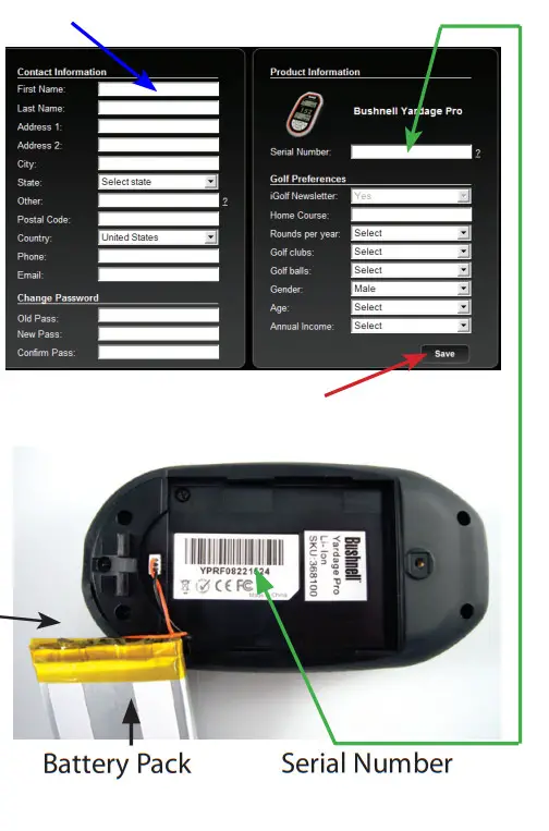 Bushnell 368100 Golf GPS - required for full functionality